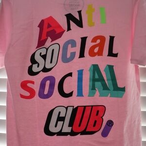 Anti Social Social Club Multicolor Logo Short Sleeve Tee - Small